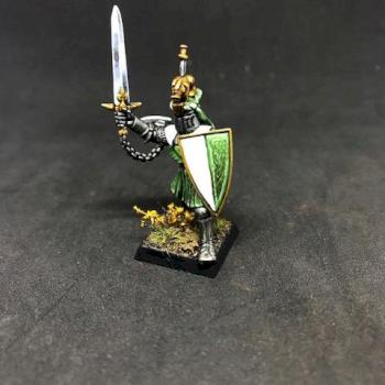 Knight Hero on foot Betonnian Bretonia Warhammer oldhammer by juanlurockerman