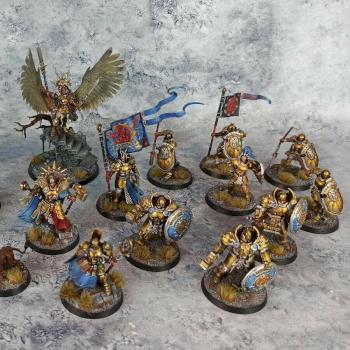 Age of Sigmar Stormcast Eternals Dominion Army Painted Annihilators Praetors by biscuitkiller