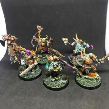 Putrid Blightkings MAGGOTKIN OF NURGLE CHAOS WARHAMMER AOS by juanlurockerman