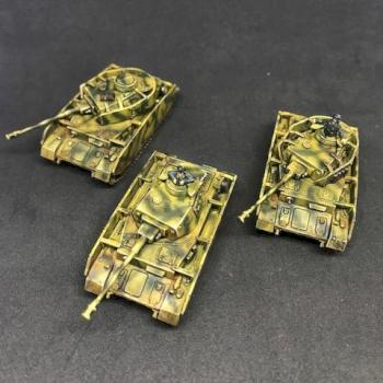 3X Panzer IV Platoon Painted Flame of War FOW Germany 15mm by juanlurockerman