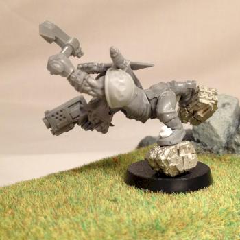 Orks Skater Choppa Boy WIP (Unpainted) by AzhrarnX