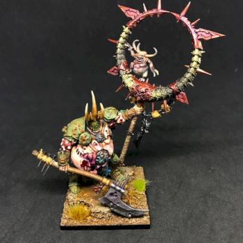 THE GLOTTKIN BANNER MAGGOTKIN OF NURGLE LORD OF CHAOS WARHAMMER AOS by juanlurockerman