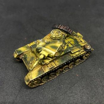 TANK PANZER II METAL Painted Flame of War FOW Germany 15mm by juanlurockerman