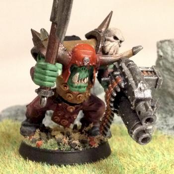 Orks Choppa Nob with Big Shoota by AzhrarnX