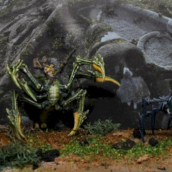 Spiderbattle by shadowpainter