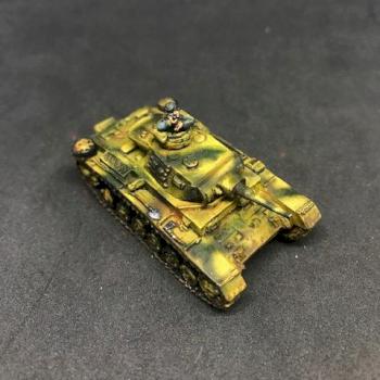 TANK PANZER II METAL Painted Flame of War FOW Germany 15mm by juanlurockerman
