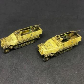 2X Armoured flak platoon Painted Flame of War FOW Germany 15mm by juanlurockerman