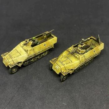 2X Armoured flak platoon Painted Flame of War FOW Germany 15mm by juanlurockerman