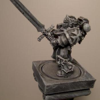WH40K Black Templar Champion Pillar by AzhrarnX