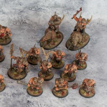 Ogor Mawtribes Army Tyrant Butcher Gluttons Ironguts Leadbelchers by biscuitkiller