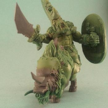 orc bad moon warboss(sculpt) by bodiscool