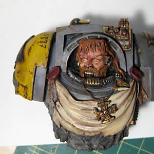 Space Wolf Terminator Bust by wolflordkejl