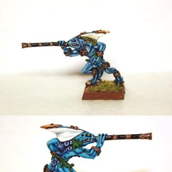 Lizardmen skink chief by moetry