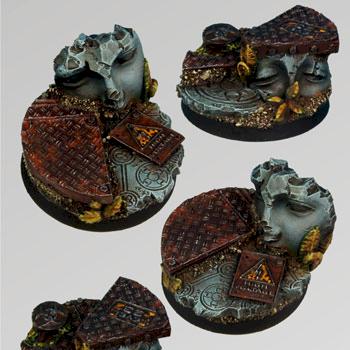 Ancient Ruins 40mm round bases set3 by Scibor