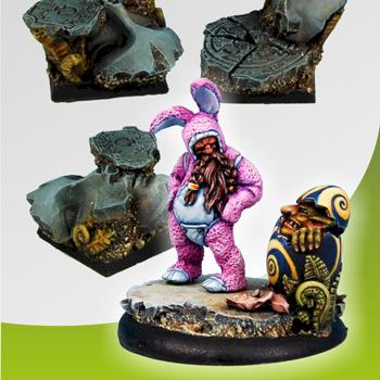 Ancient Ruins 25mm square bases set by Scibor