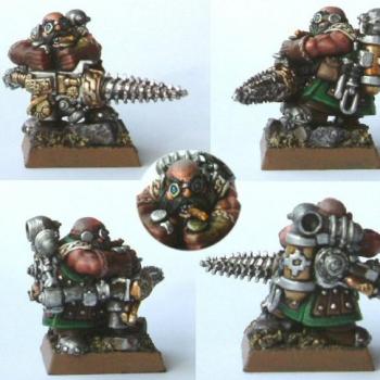 Dwarf Prospector with steam Drill by Grimstonefire