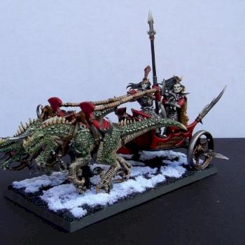 A High Elf chariot converted into a different chariot by Delerium