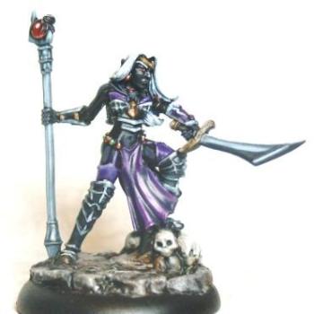 Carinth, Dark Elf Sorceress by Kromm