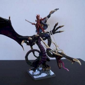 A Dragon with a guy on it by Delerium