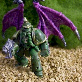 winged plague marine by Psychotyk