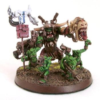 Ork Warboss Mini-diorama by Dragonius
