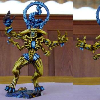 Daemonic Herold of Tzeentch (heavily converted) by Taranus