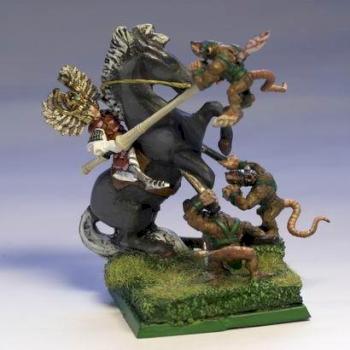 High elf prince on elf steed by hahnc77