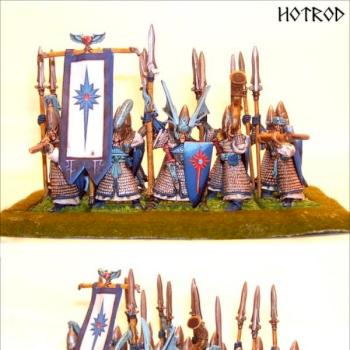 Lanceros altos elfos by Hotrod