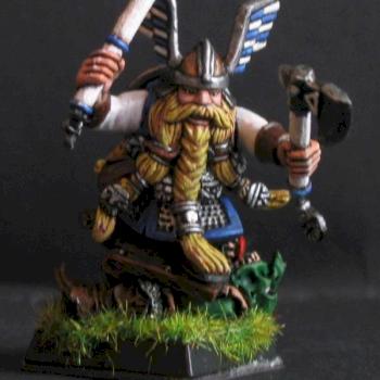 Zwergenkrieger auf Goblin II. by Mali
