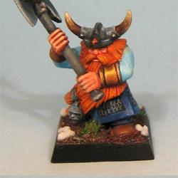 Dwarf warrior with two handed axe by Tyneth