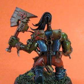 Ork Nob white dwarf by aussiedropbear
