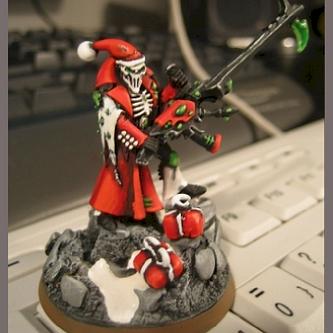 Eldar Santa Deathjester by Sachiel