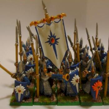 High Elf Spearmen by terryanddeidra