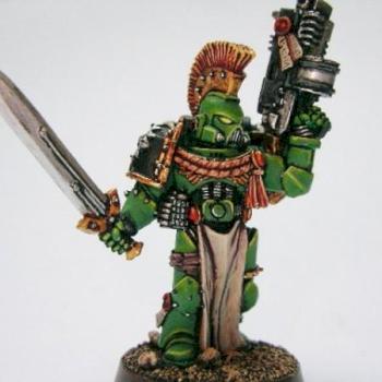 Space Marine Captain by Telkran weus