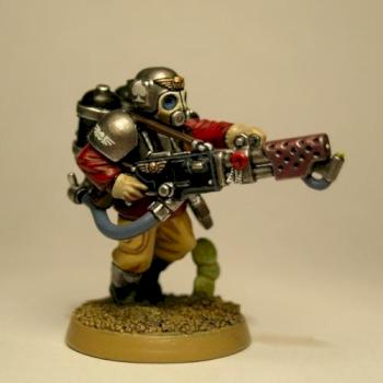 Imperial Guard Ilio infantry with flamethrower by bonecamp1779