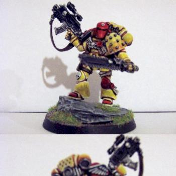 Space Marine veteran (white dwarf sub model) by sammyjack76