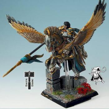 Bretonnian Hero on Pegasus by DEMON COLOR