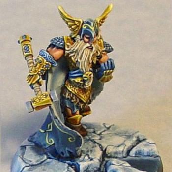 Thor view #2 on sculpted base by James by Wappellious
