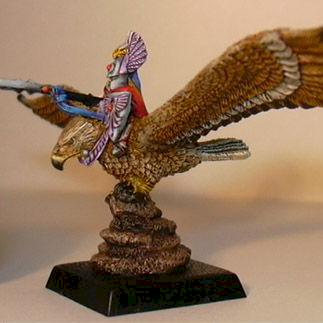 Warmaster - High Elf Hero on Eagle by bakalla