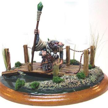 skaven Grey Seer conversion by Minigrrrl