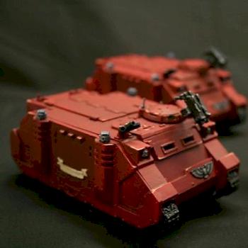 Blood Angels Rhino by an6el of death