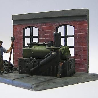 Small steam engine vignette by Franklin Zafarelli
