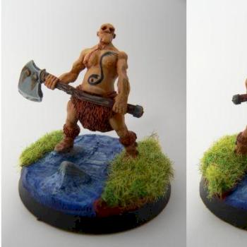 Scarred face Barbarian by the real hnk