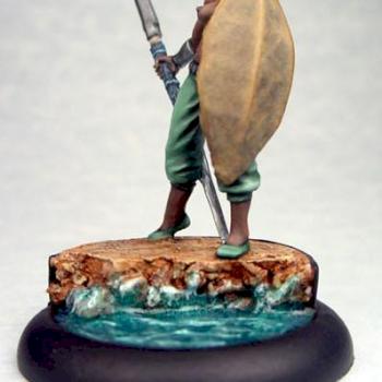 Female Nubian with hide shield & Assegai by Jubilee