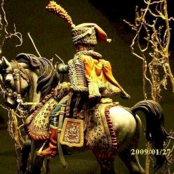 Captain of Hussars ELITE company 1812 75mm by Planetmodels