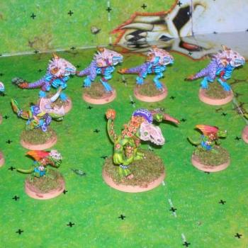 Bloodbowl lizardmen by idonek