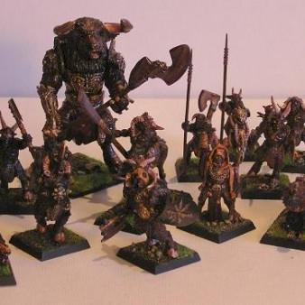 My Beastmen Mordhaim Team by Dozk