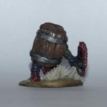 Ork in a barrel by skatteredcat