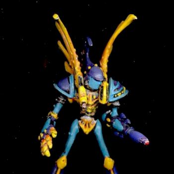 Eldar Phatom Titan by strangeaeons