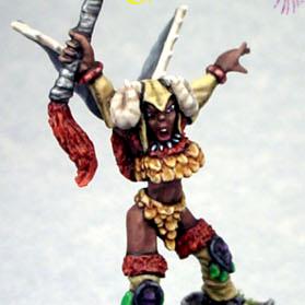 Maidenhead Female Feral Elf Heavy Infantry Leader by Jubilee
